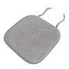 Hastings Home Memory Foam Chair Cushion for Dining, Kitchen, Outdoor Patio and Desk with Nonslip Back (Platinum) 260029TZV
